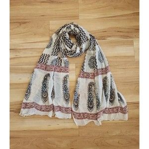 MILA  MULTI COLOR SHAWL Silk Scarf 76/24 in